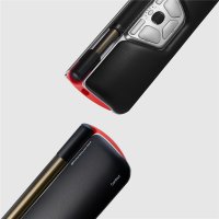 Contour Design RollerMouse Red, Wired - ergonomische Maus - kabelgebunden - USB-C, Beidhändig, USB Typ-C, 2800 DPI, Schwarz, Silber