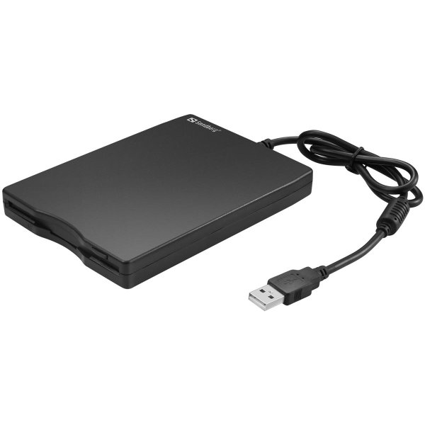 SANDBERG USB Floppy Drive, 360 RPM, 1 Disks, USB 2.0, 102 mm, 140 mm, 17 mm