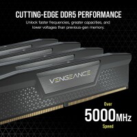 Corsair Vengeance CMK64GX5M2B5600C40, 64 GB, 2 x 32 GB, DDR5, 5600 MHz, 288-pin DIMM