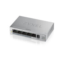 ZyXEL GS1005HP, Unmanaged, Gigabit Ethernet (10/100/1000), Vollduplex, Power over Ethernet (PoE)