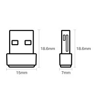 TP-LINK AC600-WLAN-Nano-USB-Adapter, Kabelgebunden, USB, WLAN, Wi-Fi 5 (802.11ac), 433 Mbit/s, Schwarz