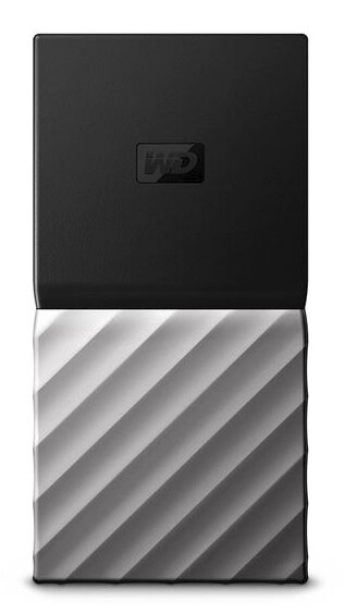 WD My Passport SSD, 2 TB, USB Typ-C, 3.2 Gen 1 (3.1 Gen 1), 540 MB/s, Schwarz, Silber