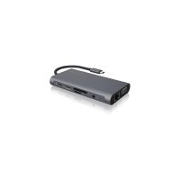 ICY BOX IB-DK4040-CPD, Kabelgebunden, USB 3.2 Gen 1 (3.1...