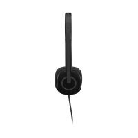 Logitech H151, Kabelgebunden, Büro/Callcenter, 20 - 20000 Hz, 80 g, Kopfhörer, Schwarz