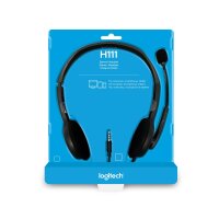 Logitech H111, Kabelgebunden, Büro/Callcenter, 20 - 20000 Hz, 74 g, Kopfhörer, Grau