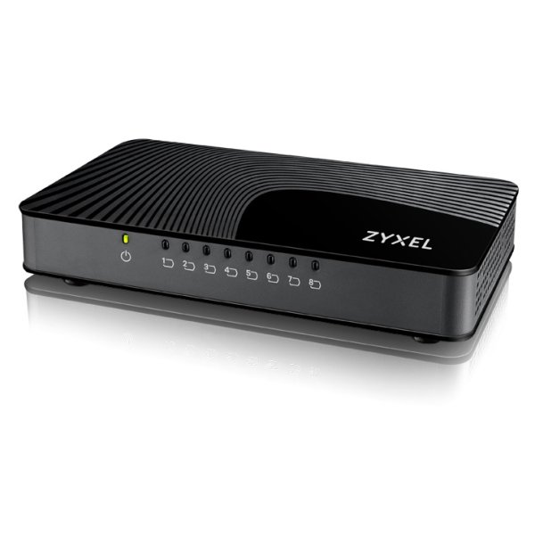 ZyXEL GS-108S v2, Unmanaged, Gigabit Ethernet (10/100/1000)