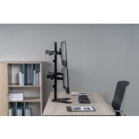 Equip 17"-32" Vierfach-Monitor/LCD-Tischfußhalterung, Freistehend, 36 kg, 43,2 cm (17"), 81,3 cm (32"), 100 x 100 mm, Schwarz